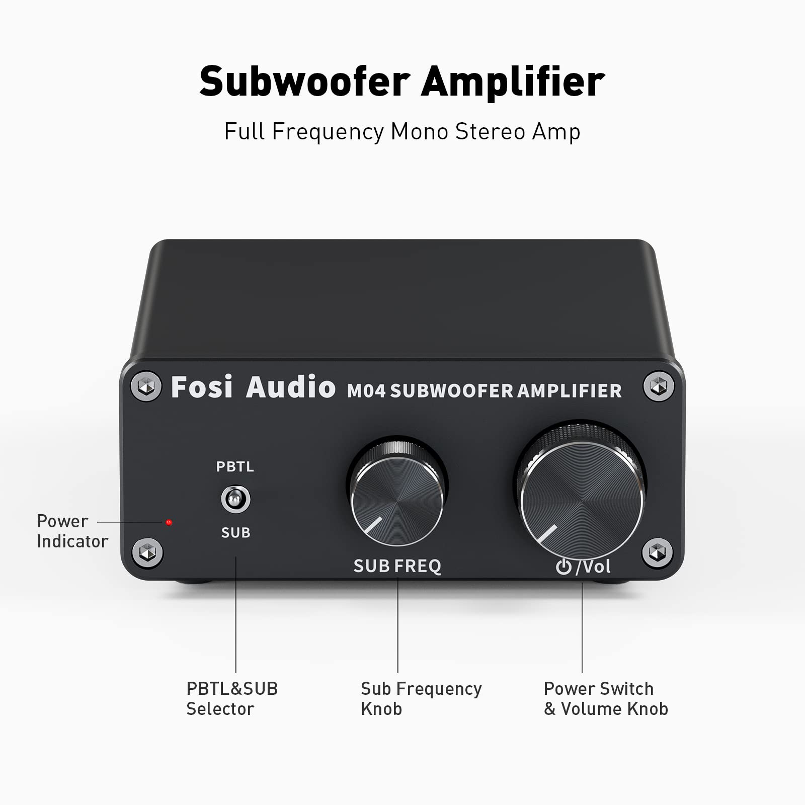 Foto 3 pulgar | Amplificador de Subwoofer Fosi Audio M04 Home Theater 100w Max - Venta Internacional