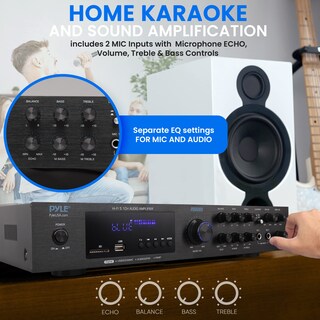 Foto 4 | Amplificador de Cine Doméstico Pyle con Bluetooth y SD/USB - Venta Internacional