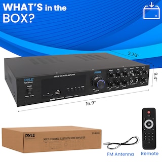 Foto 7 | Amplificador de Cine Doméstico Pyle con Bluetooth y SD/USB - Venta Internacional