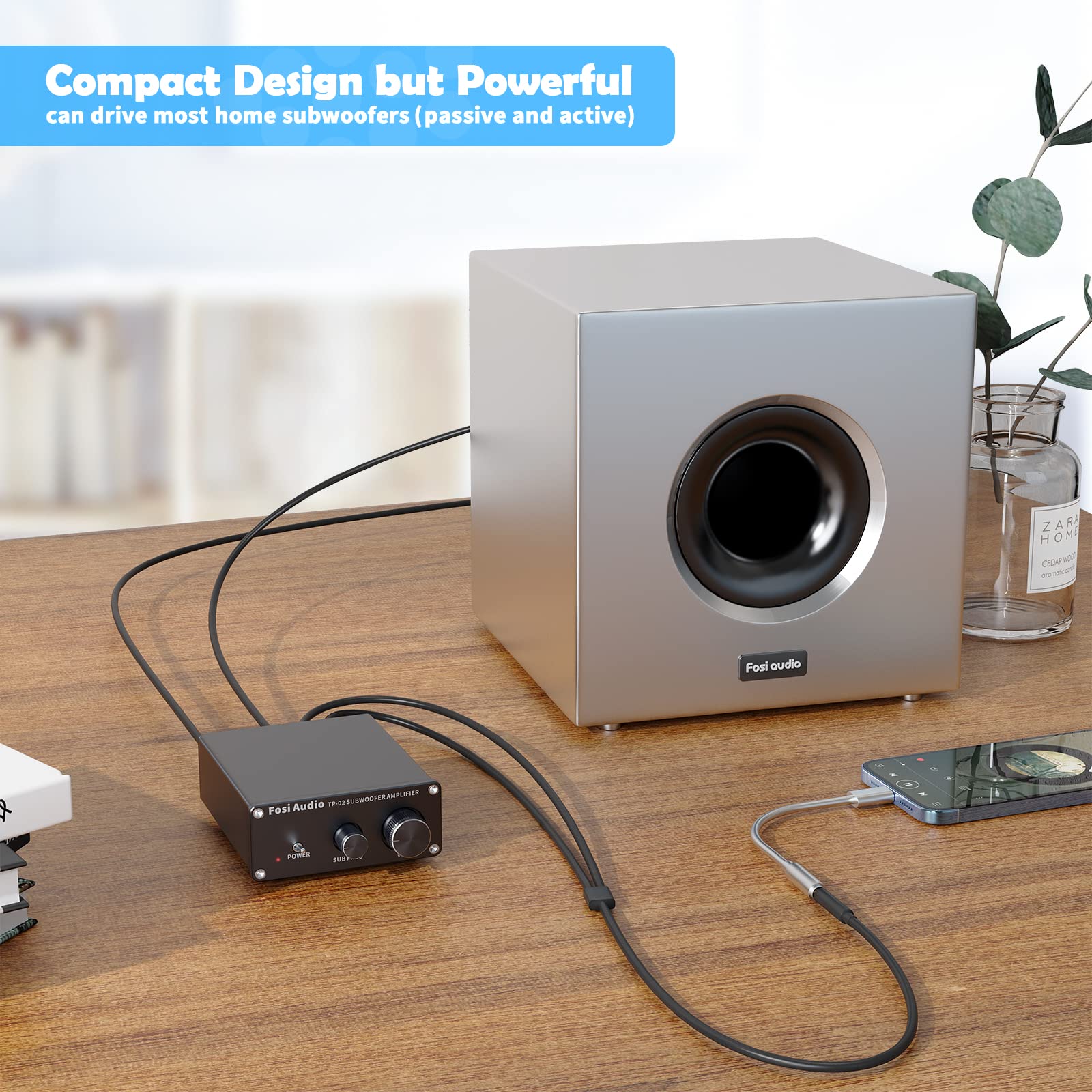 Foto 3 | Amplificador De Subwoofer Fosi Audio Tp-02 Tda7498e 220w - Venta Internacional.