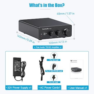 Foto 6 | Amplificador De Potencia Fosi Audio Tb10d 600w Tpa3255 Class D 2ch - Venta Internacional.
