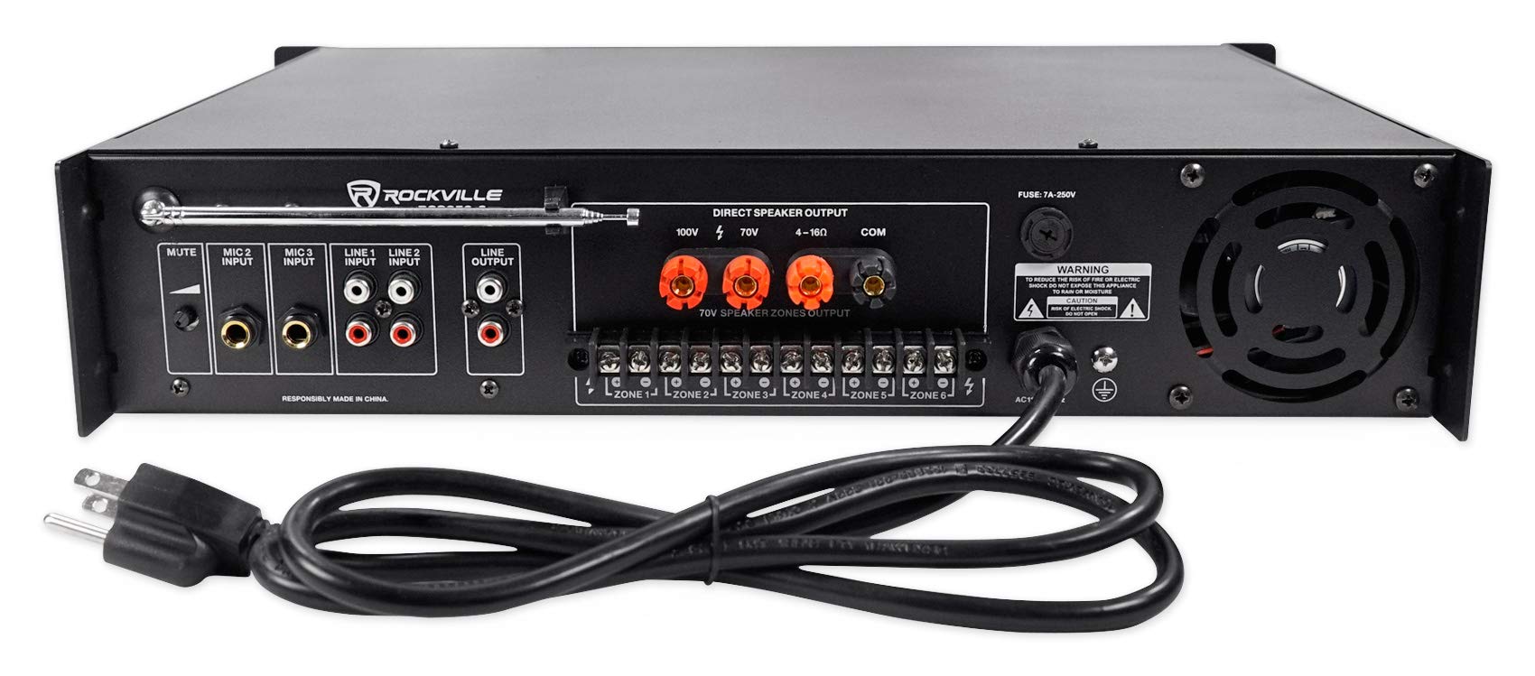 Foto 3 pulgar | Amplificador Rockville Rcs350-6 350 W, 6 Zonas, 70 V Con Bluetooth - Venta Internacional.