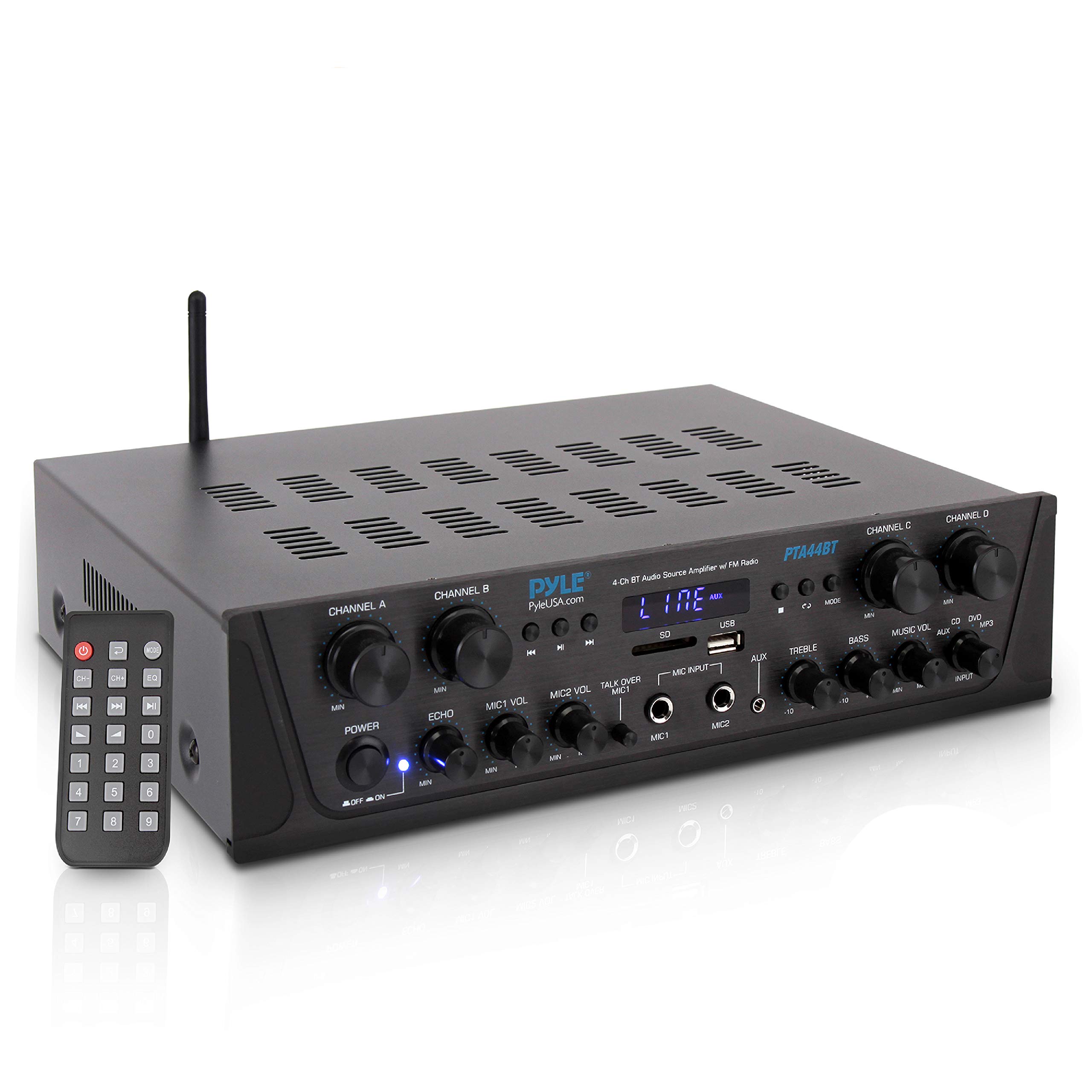 Foto 1 | Amplificador Pyle Karaoke Bluetooth 500 W 4 Canales - Venta Internacional