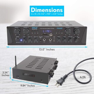 Foto 2 | Amplificador Pyle Karaoke Bluetooth 500 W 4 Canales - Venta Internacional