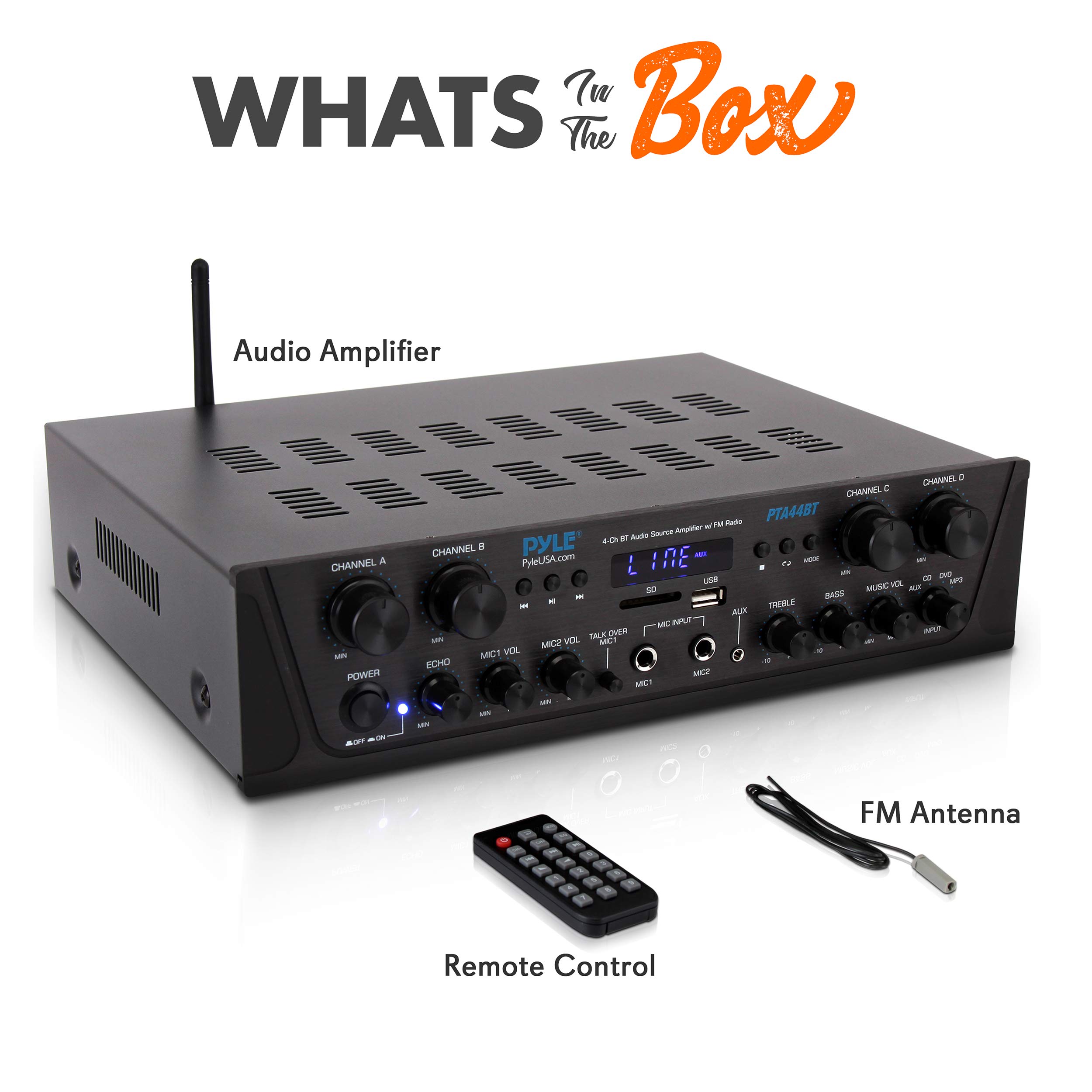 Foto 6 | Amplificador Pyle Karaoke Bluetooth 500 W 4 Canales - Venta Internacional