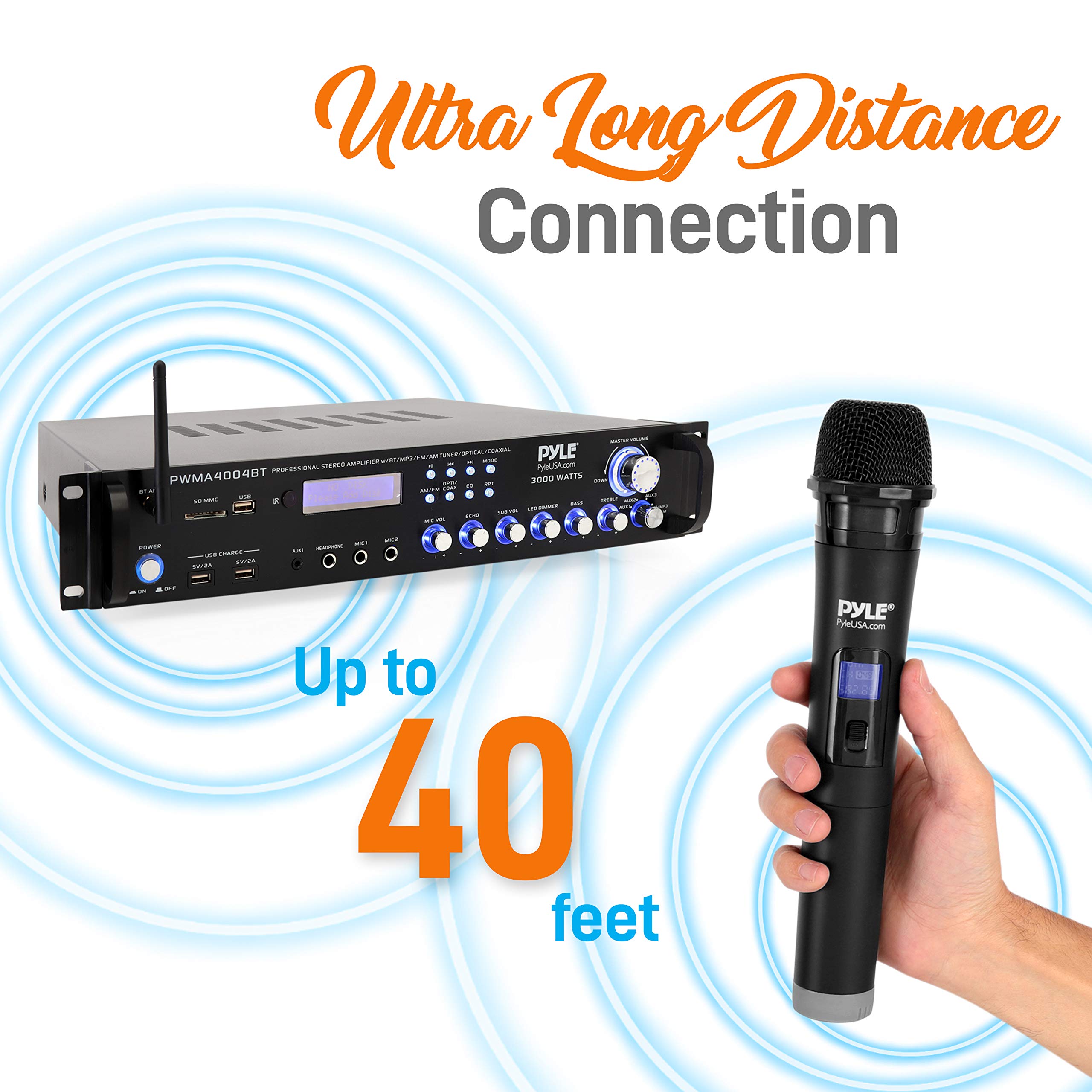 Foto 5 pulgar | Preamplificador Híbrido Multicanal Bluetooth 3000w Pyle Pwma4004bt - Venta Internacional.