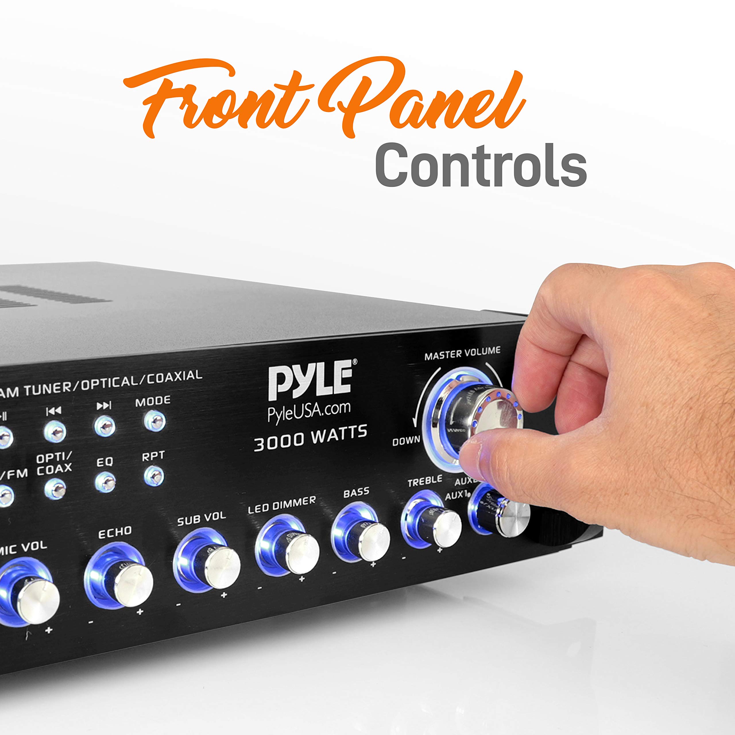 Foto 6 pulgar | Preamplificador Híbrido Multicanal Bluetooth 3000w Pyle Pwma4004bt - Venta Internacional.