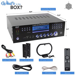Foto 7 | Amplificador De Potencia Pyle Pd1000ba.5 1000w Bluetooth Con Radio Fm - Venta Internacional.