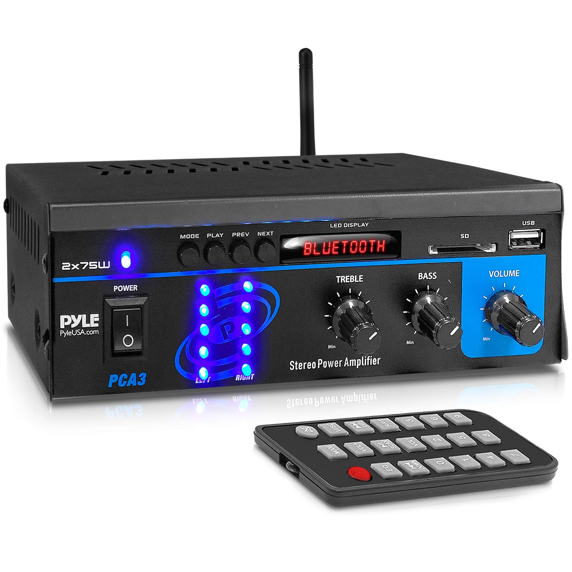 Foto 2 pulgar | Amplificador De Potencia Pyle Home Pca3 2x75w Mini Dual Channel - Venta Internacional.