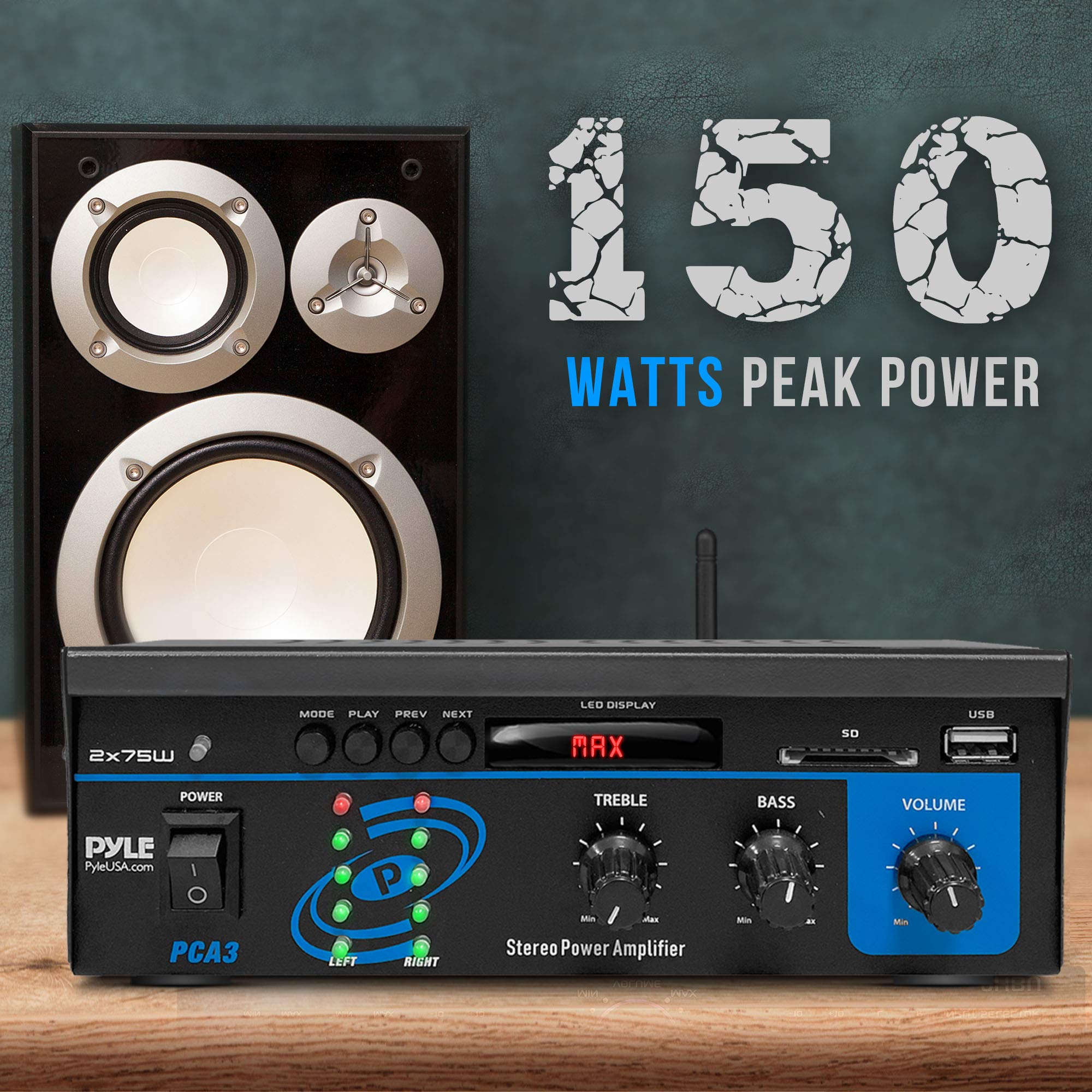 Foto 5 | Amplificador De Potencia Pyle Home Pca3 2x75w Mini Dual Channel - Venta Internacional.