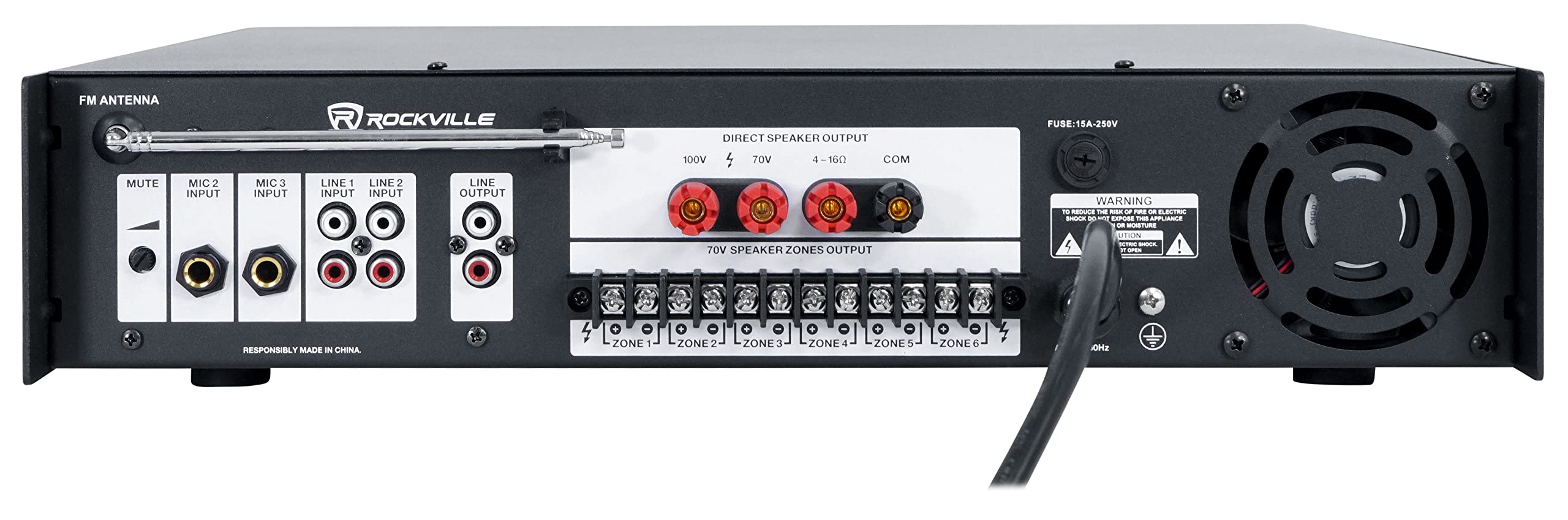 Foto 4 pulgar | Amplificador Comercial Rockville Rcs650-6 650w 6 Zonas 70v - Venta Internacional.