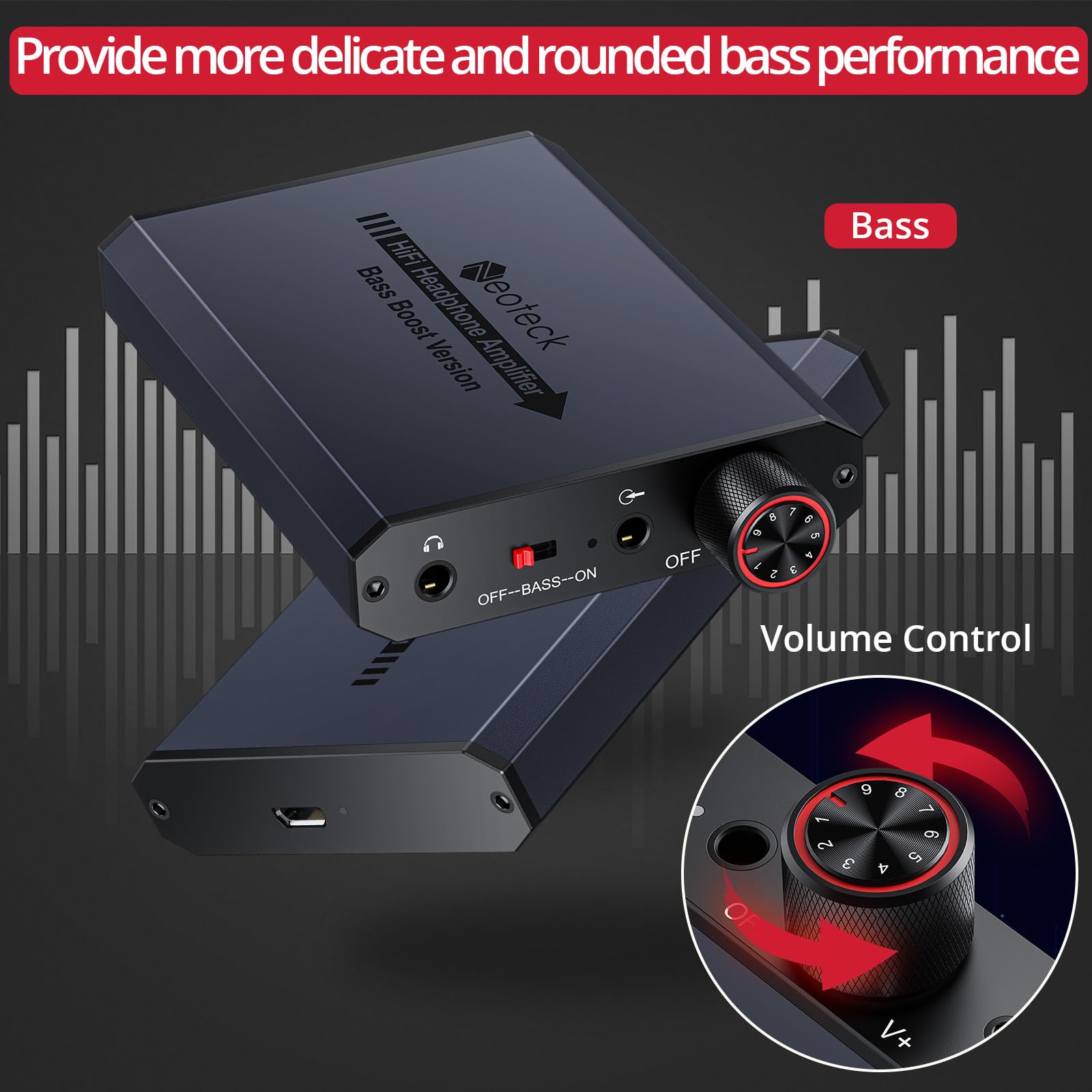 Foto 5 pulgar | Amplificador De Auriculares Neoteck Portable Hifi Con Refuerzo De Graves 16-150ω - Venta Internacional.