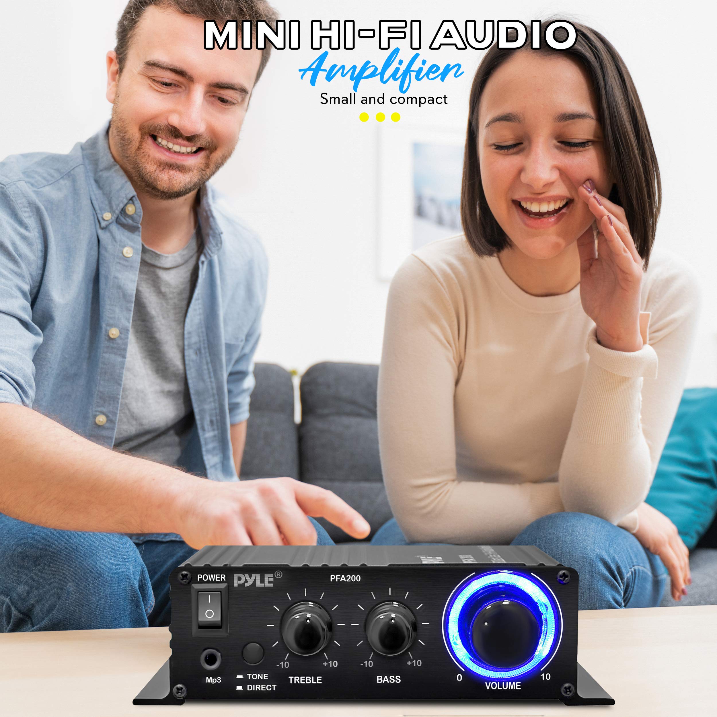 Foto 6 pulgar | Amplificador De Audio Estéreo Hifi Portátil Pyle Pfa200 De 60 W - Venta Internacional.
