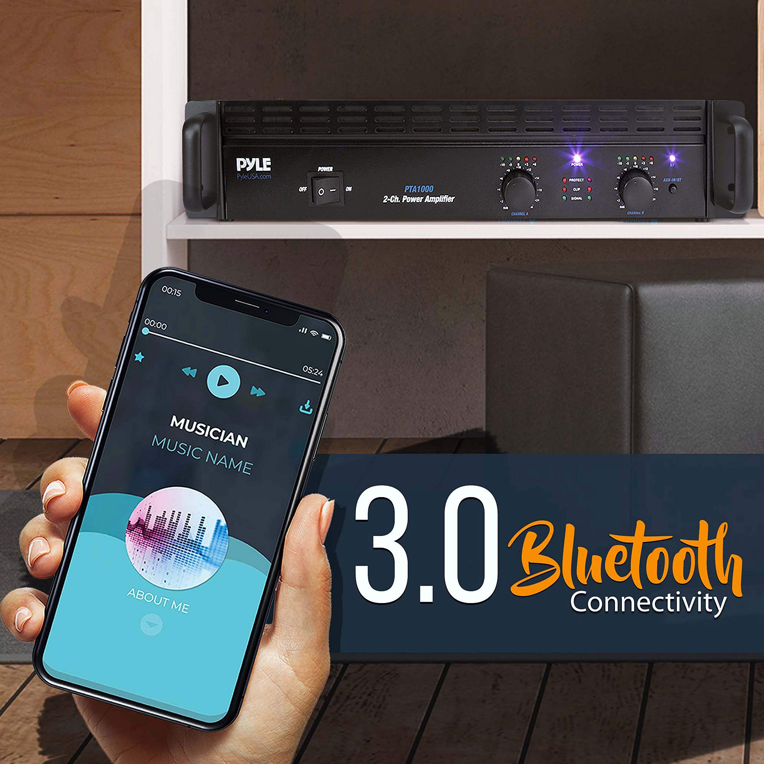 Foto 4 pulgar | Amplificador De Potencia Bluetooth Pyle Pro Pta1000.5 1000 W 2 Canales - Venta Internacional.