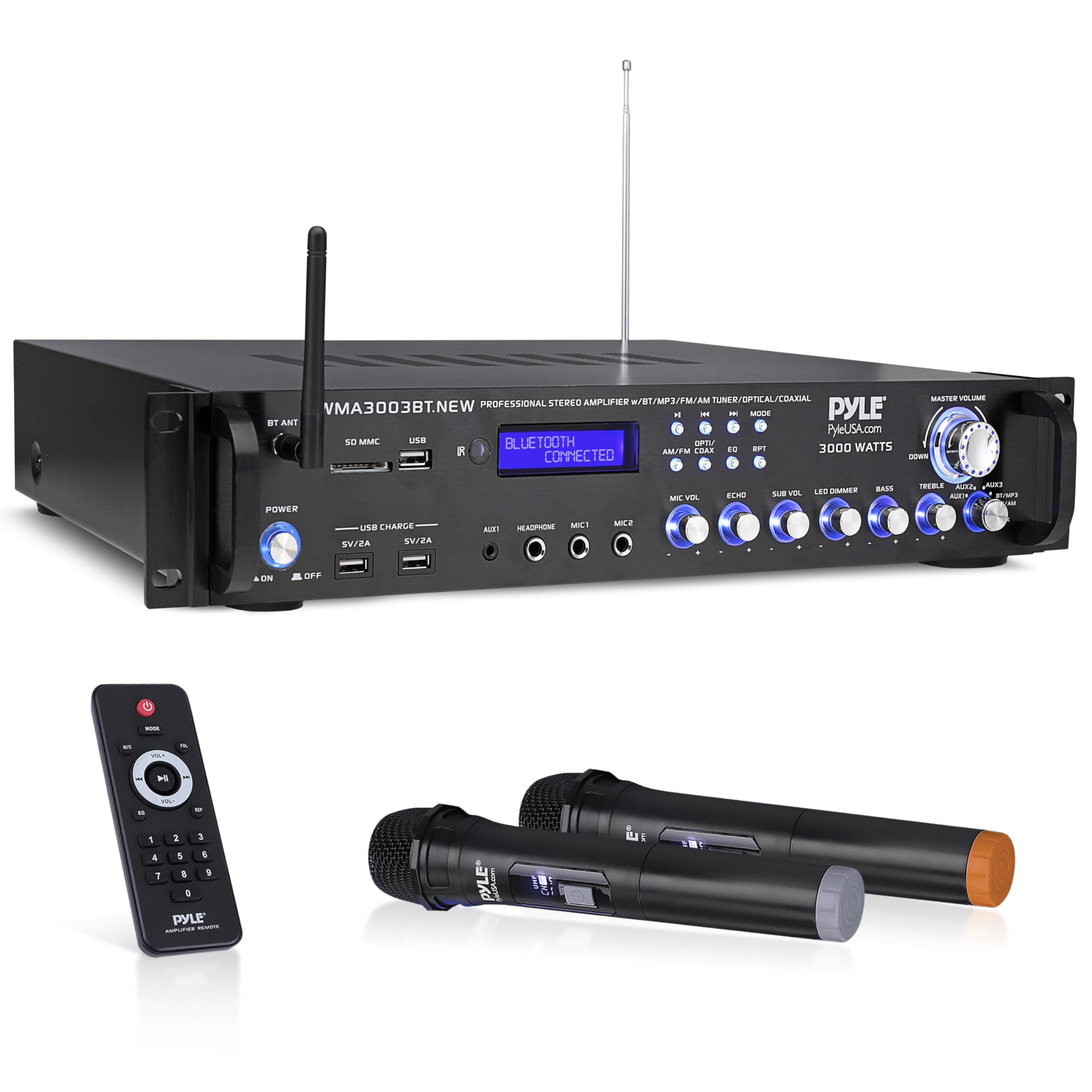 Foto 1 | Amplificador De Potencia De Audio Doméstico Bluetooth Pyle Pwma3003bt.new - Venta Internacional.