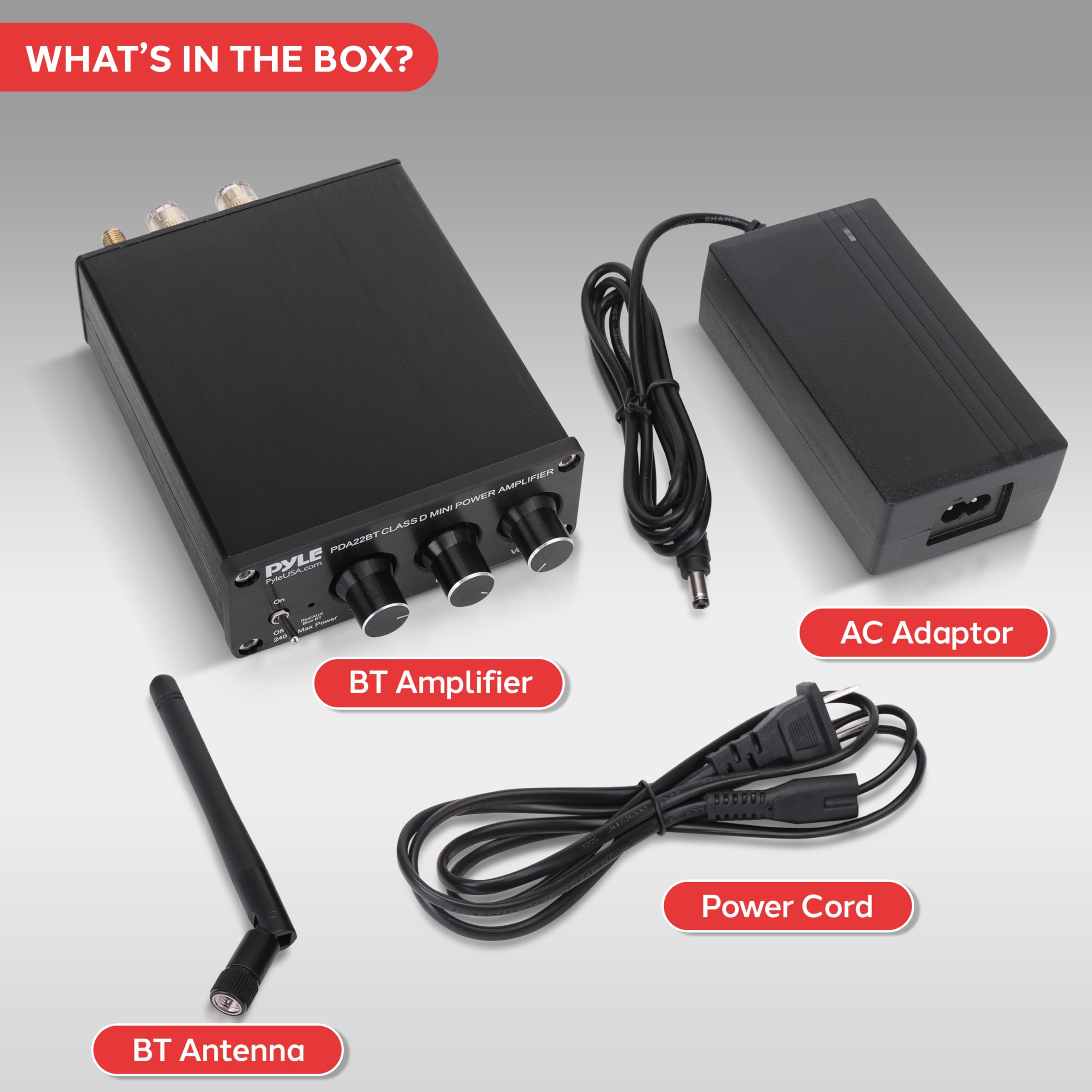 Foto 7 | Amplificador De Audio Doméstico Pyle Pda22bt Bluetooth 5.0 2x100w - Venta Internacional.