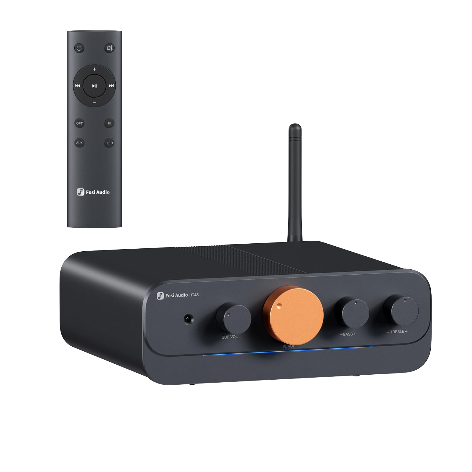 Foto 2 pulgar | Amplificador Bluetooth Fosi Audio Ht4s Power Amp De 4 Canales - Venta Internacional.