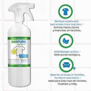 Foto 2 | Tratamiento Ecológico Quitamanchas y Malos Olores en Textiles Biopure Bote con 1l