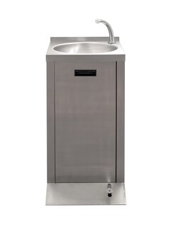 Foto 3 | Lavamanos A Pedal Mindejal Lav-pdal Gris De Acero Inoxidable Con Piezas De Instalación