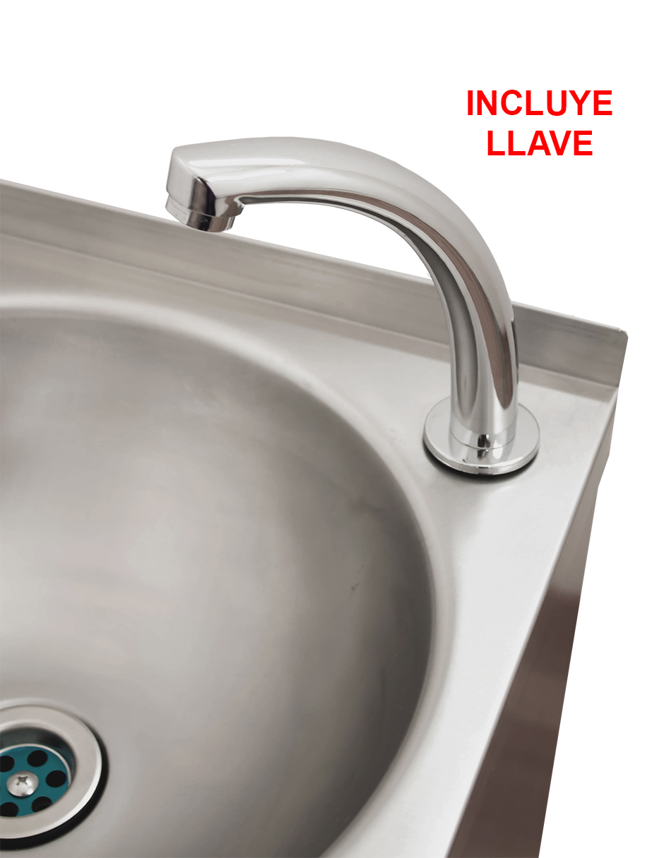 Foto 5 | Lavamanos A Pedal Mindejal Lav-pdal Gris De Acero Inoxidable Con Piezas De Instalación