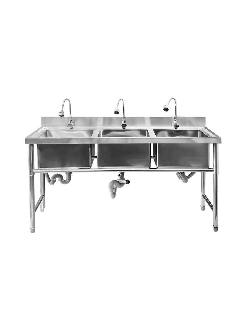 Foto 2 | Monomando Triple Mindejal Gyx10-sp Gris De Acero Inoxidable Con Accesorios