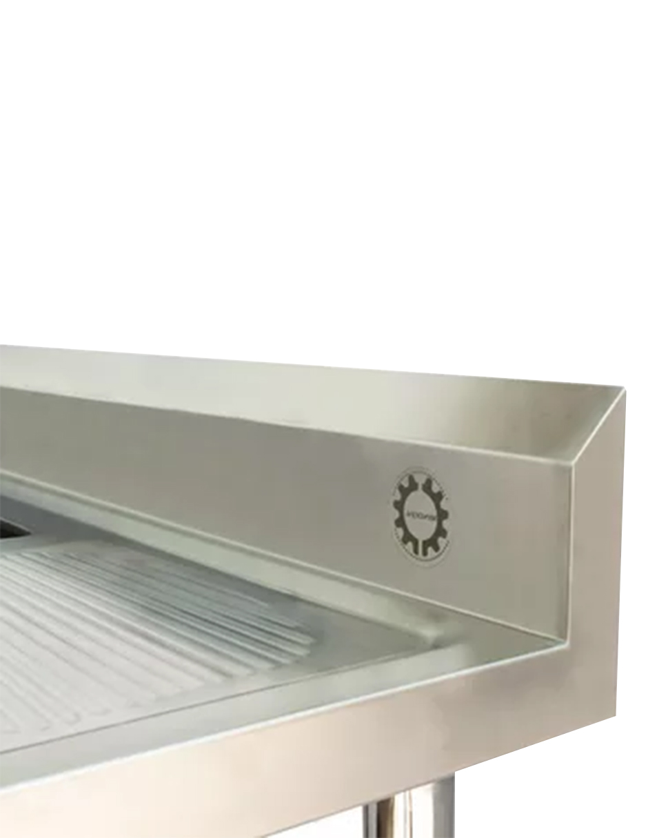 Foto 5 | Fregadero Con Tarja Mindejal S-s1d1 Gris Acero Inoxidable Con Niveladores En Cada Pata