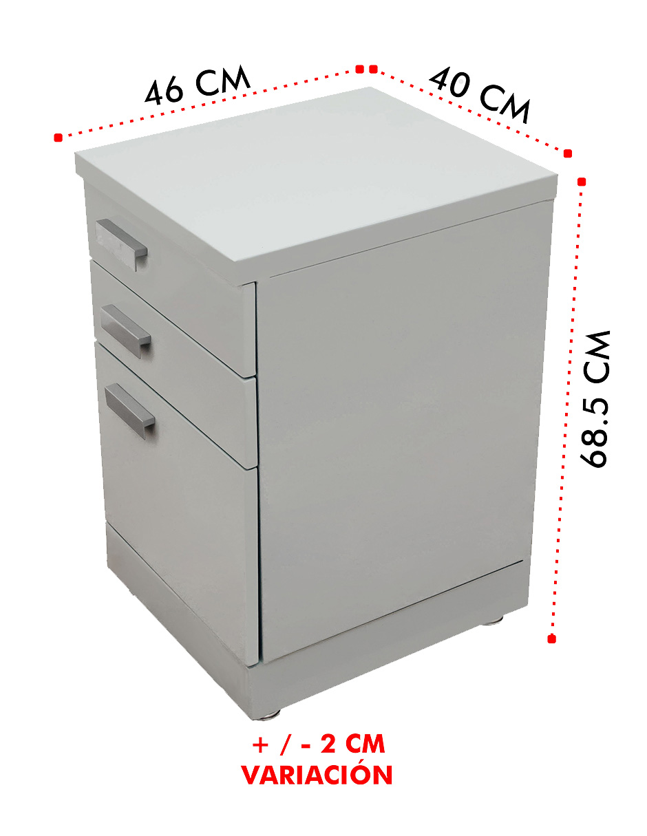 Archivero Gabinete Mindejal Arch-gr Gris De Acero Inoxidable Con Cajones