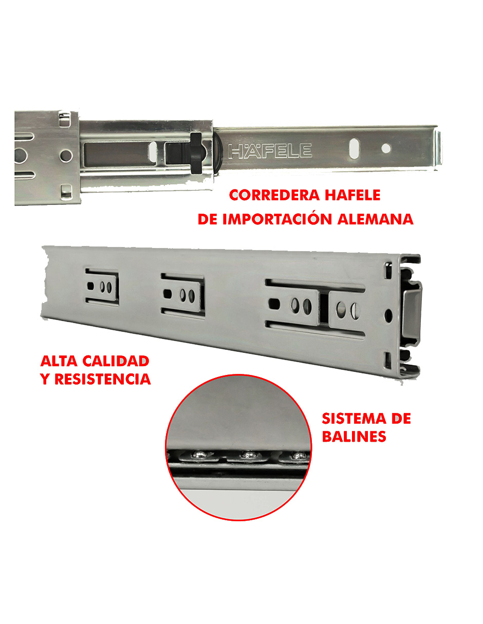 Foto 7 | Archivero Gabinete Mindejal Arch-gr Gris De Acero Inoxidable Con Cajones