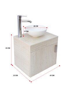 Foto 2 | Kit de Baño Mindejal Kbc-omga Blanco con Ovalin de Cerámica
