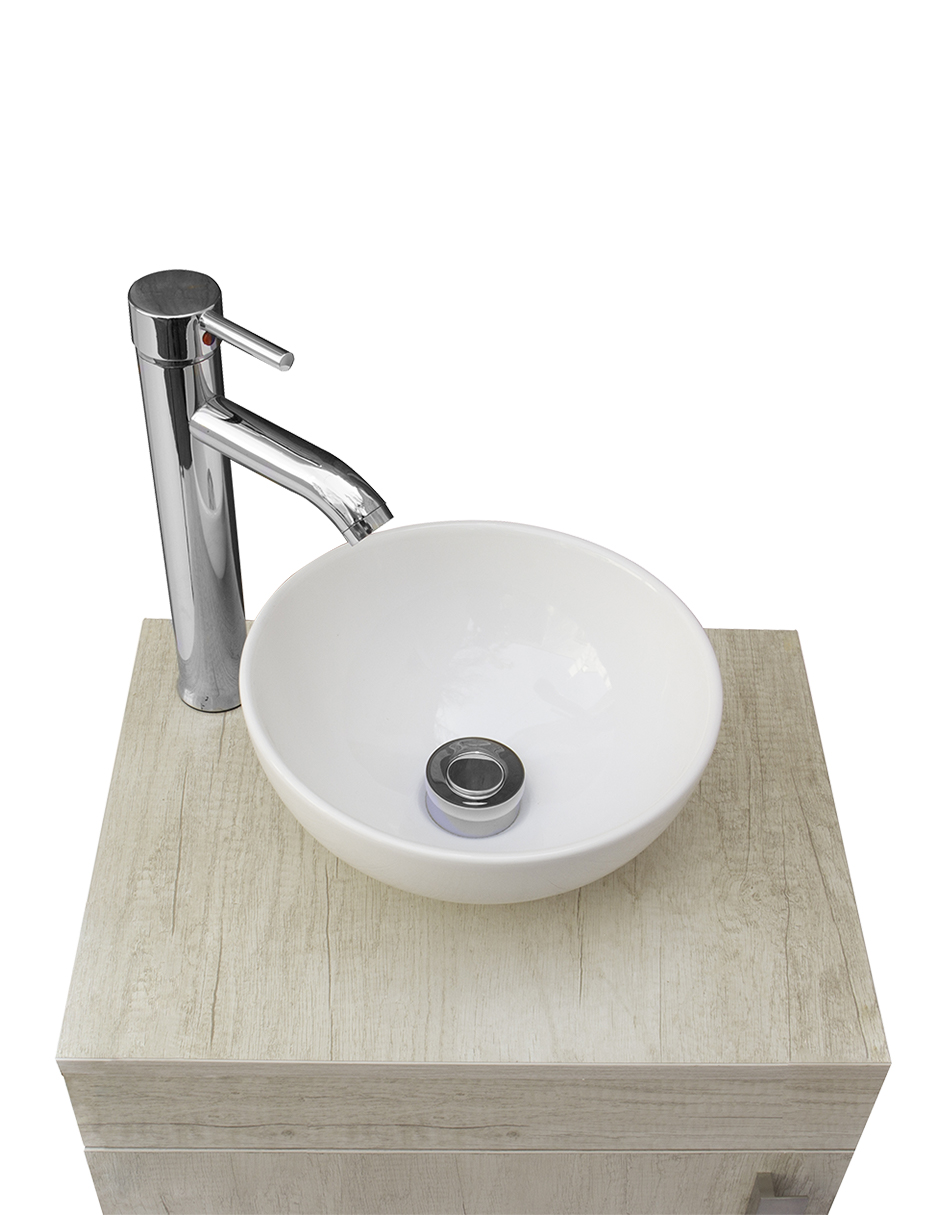 Foto 5 pulgar | Kit de Baño Mindejal Kbc-omga Blanco con Ovalin de Cerámica