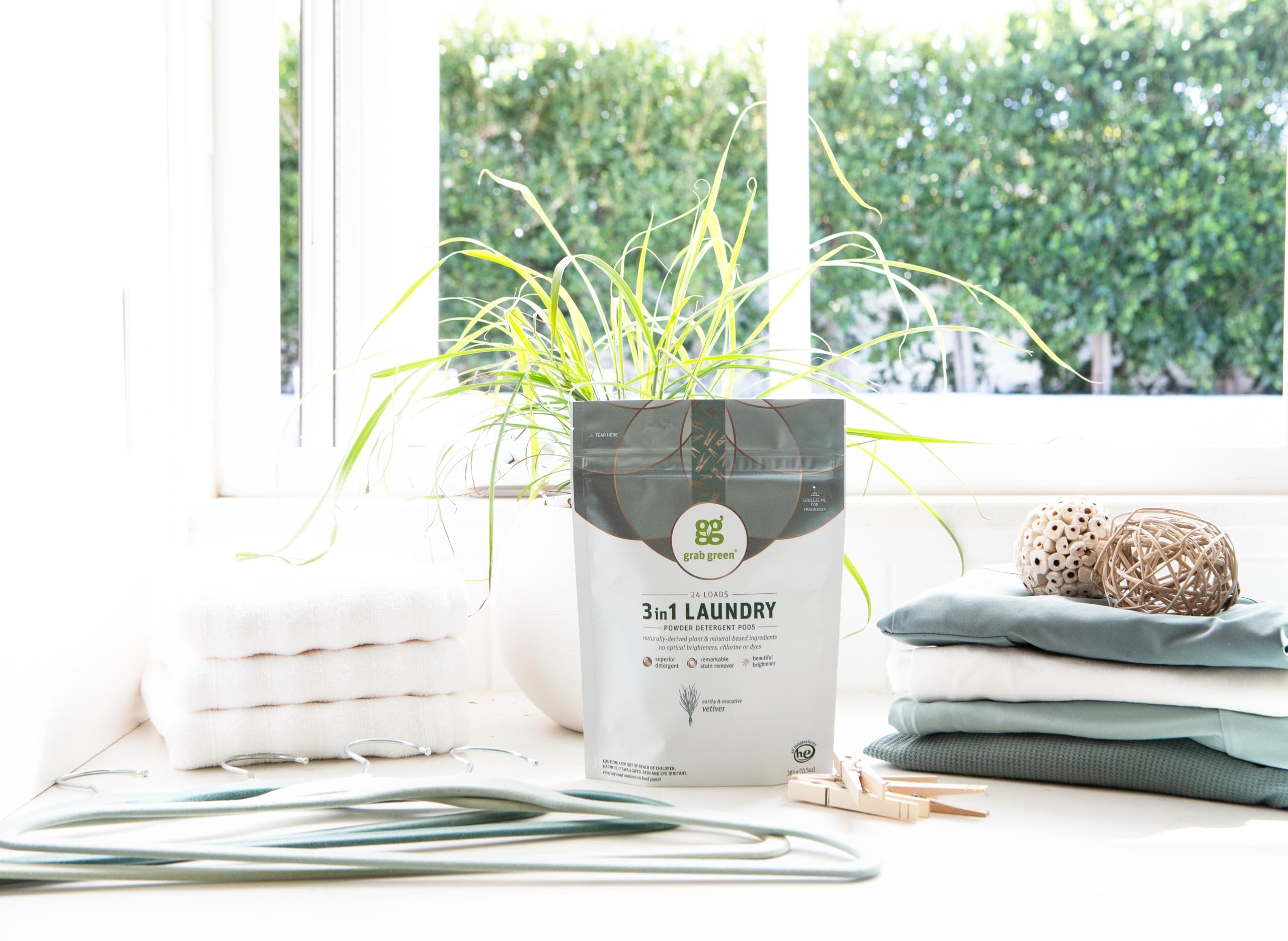 Foto 6 | Detergente Para Ropa Pods Grab Green 3 En 1, 60 Unidades, Vetiver - Venta Internacional.