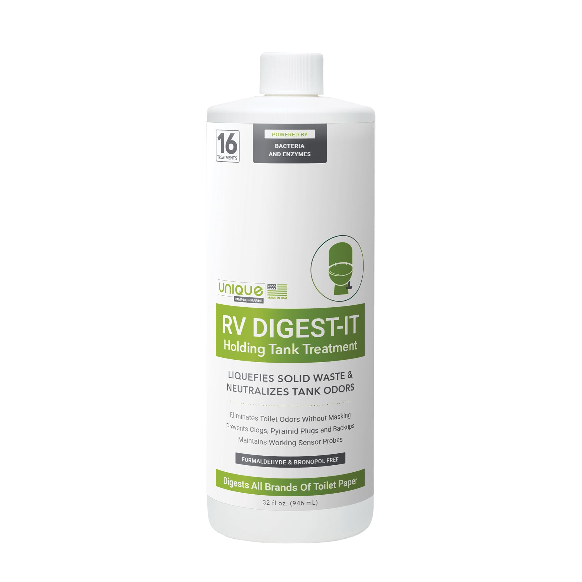 Foto 2 pulgar | Tratamiento Para Tanques Rv Unique Rv Digest-it Black Water 960 Ml - Venta Internacional.