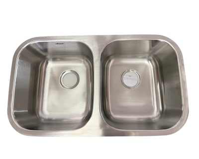 Foto 1 | Tarja Doble Submontar Santiva Akts305 Acero Inoxidable Tarja Doble Submontar De 82 Incluye Plantilla Y Anclas P