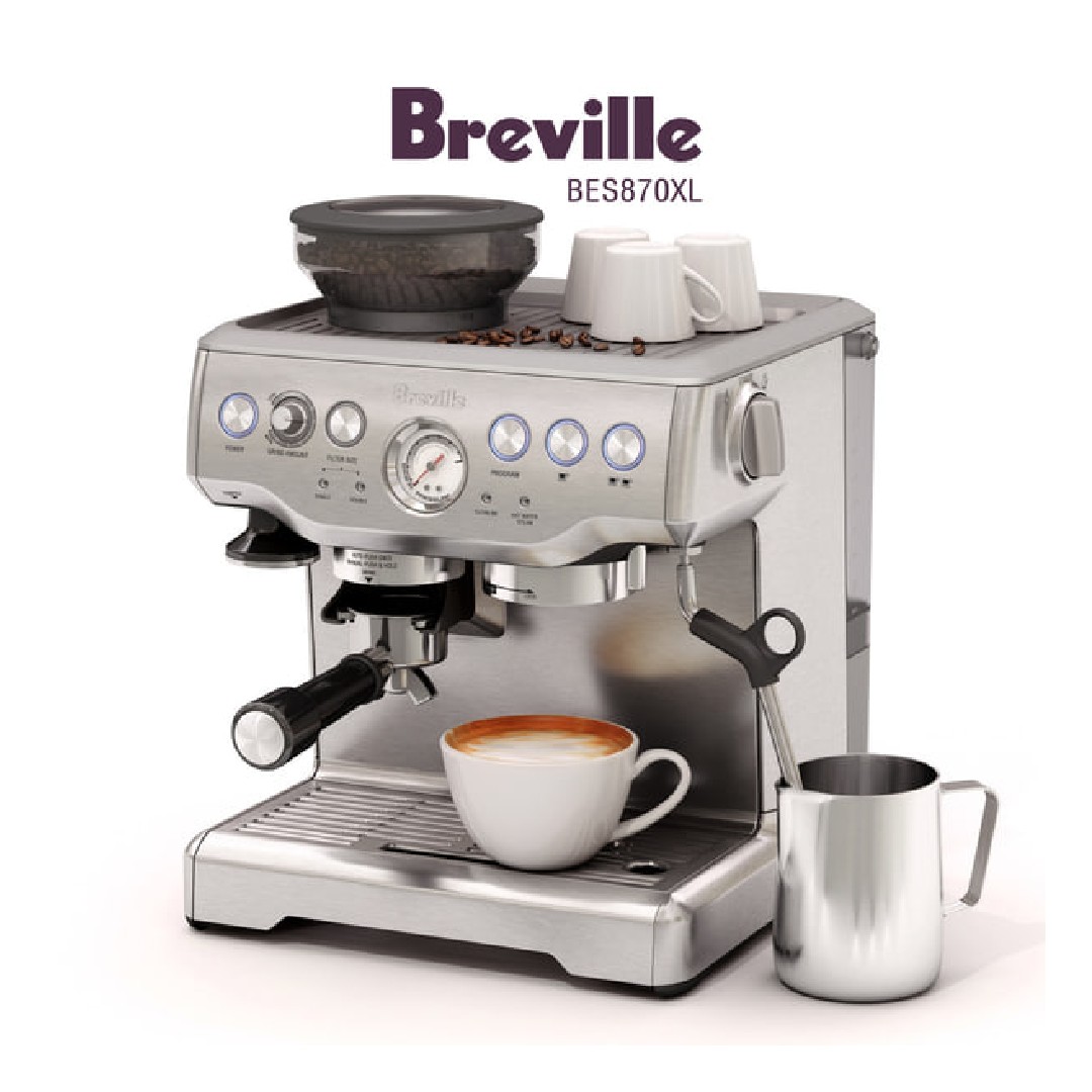 Foto 4 pulgar | Maquina de Espresso de Barista Express Breville Bes870xl color Gris
