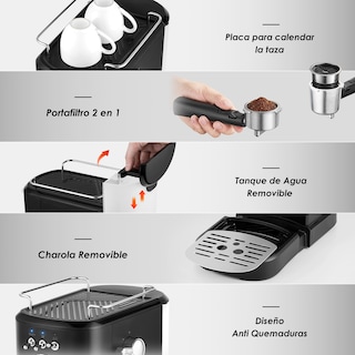 Foto 8 | Máquina de Café Expresso Sangkee para Café Molido Cápsulas Nespresso