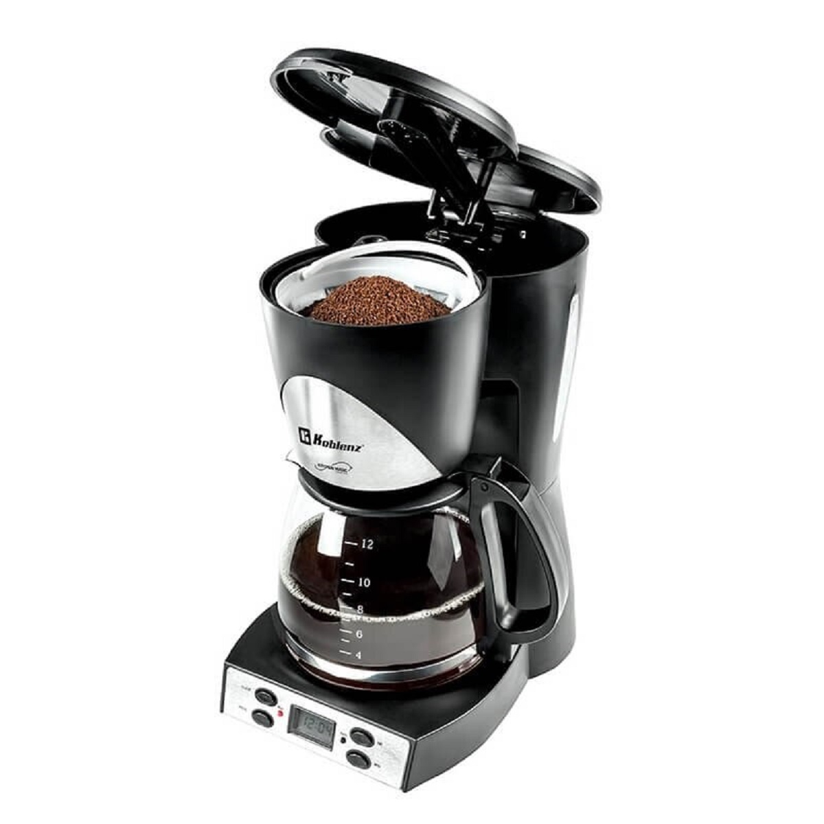 Cafetera Programable Koblenz 12 Tazas Negra