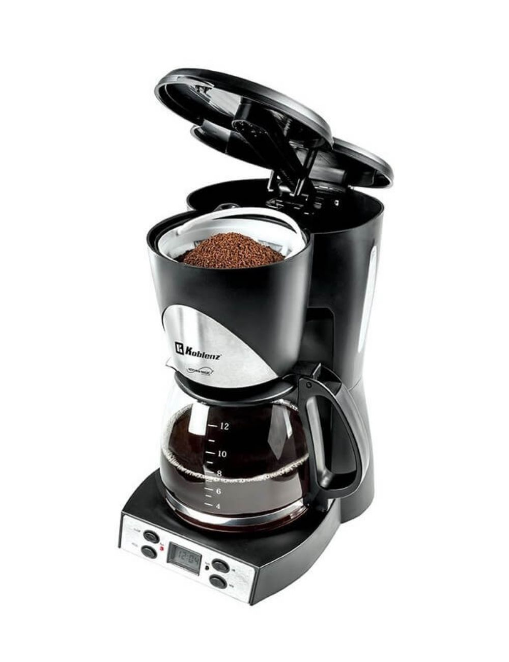 Foto 3 | Cafetera Programable Koblenz 12 Tazas Negra