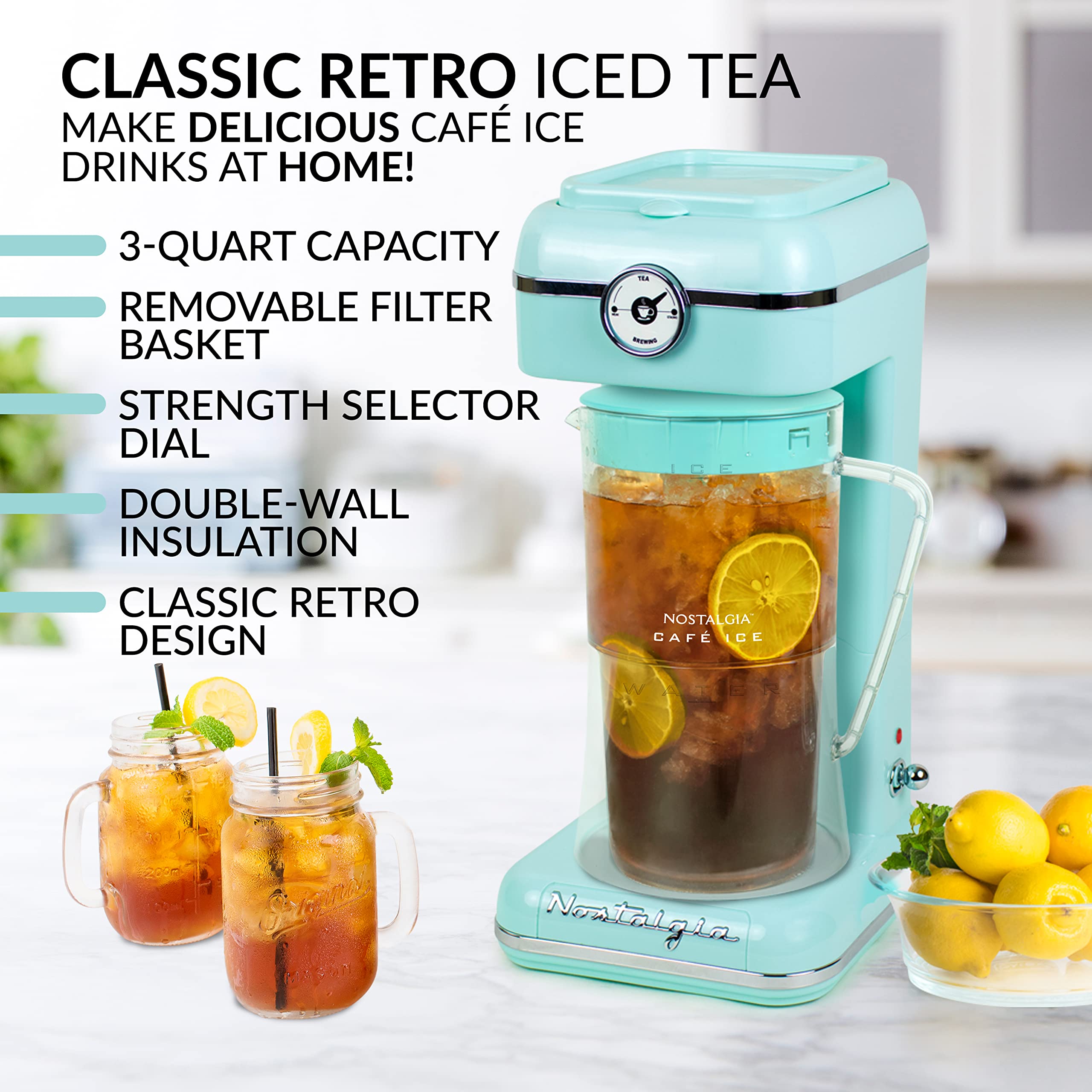 Foto 2 | Sistema De Elaboración De Cerveza Nostalgia Clit3plsaq Classic Retro 3l Aqua - Venta Internacional.