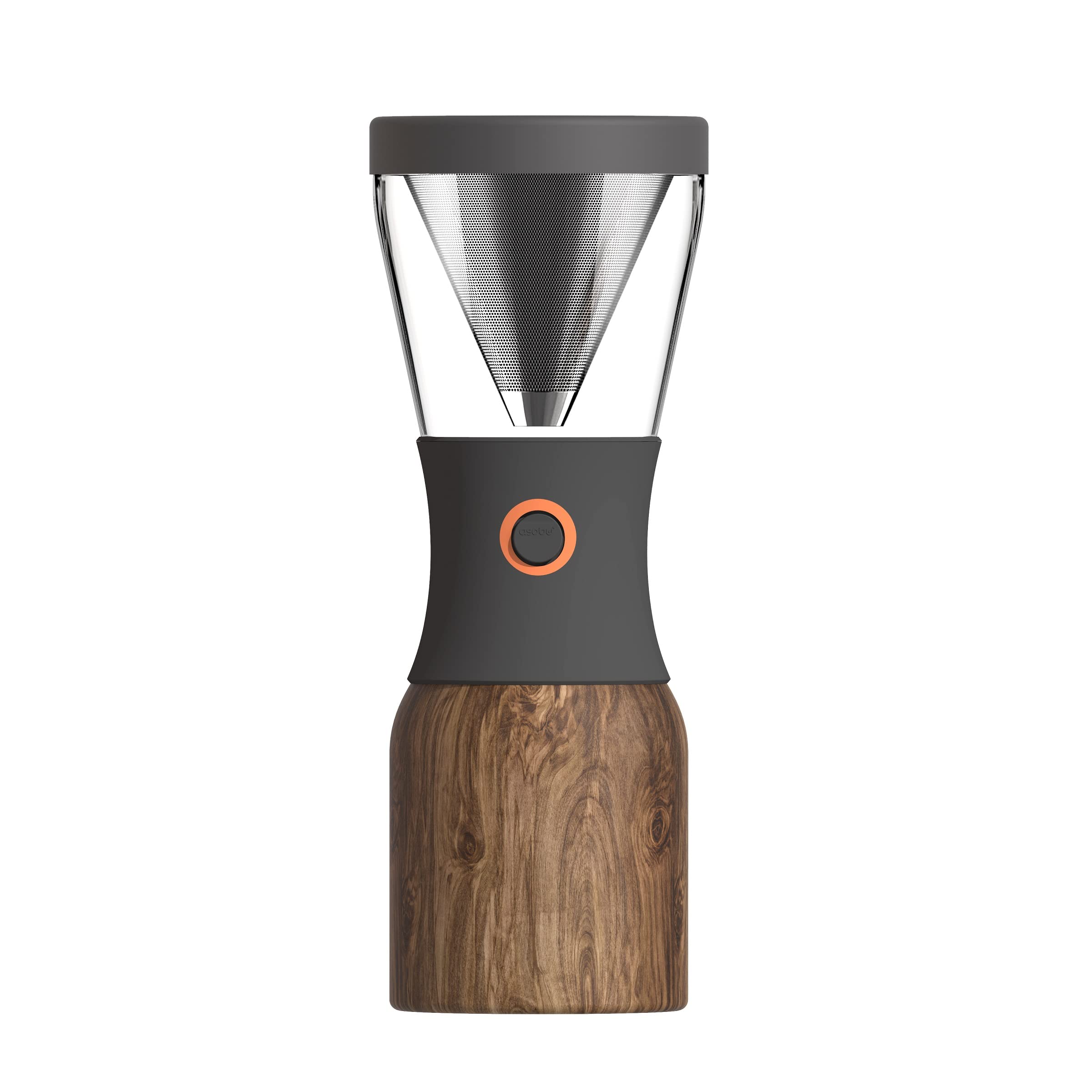 Foto 2 | Cafetera Cold Brew Asobu Coldbrew 2go Wood Decor, Color Marrón - Venta Internacional.