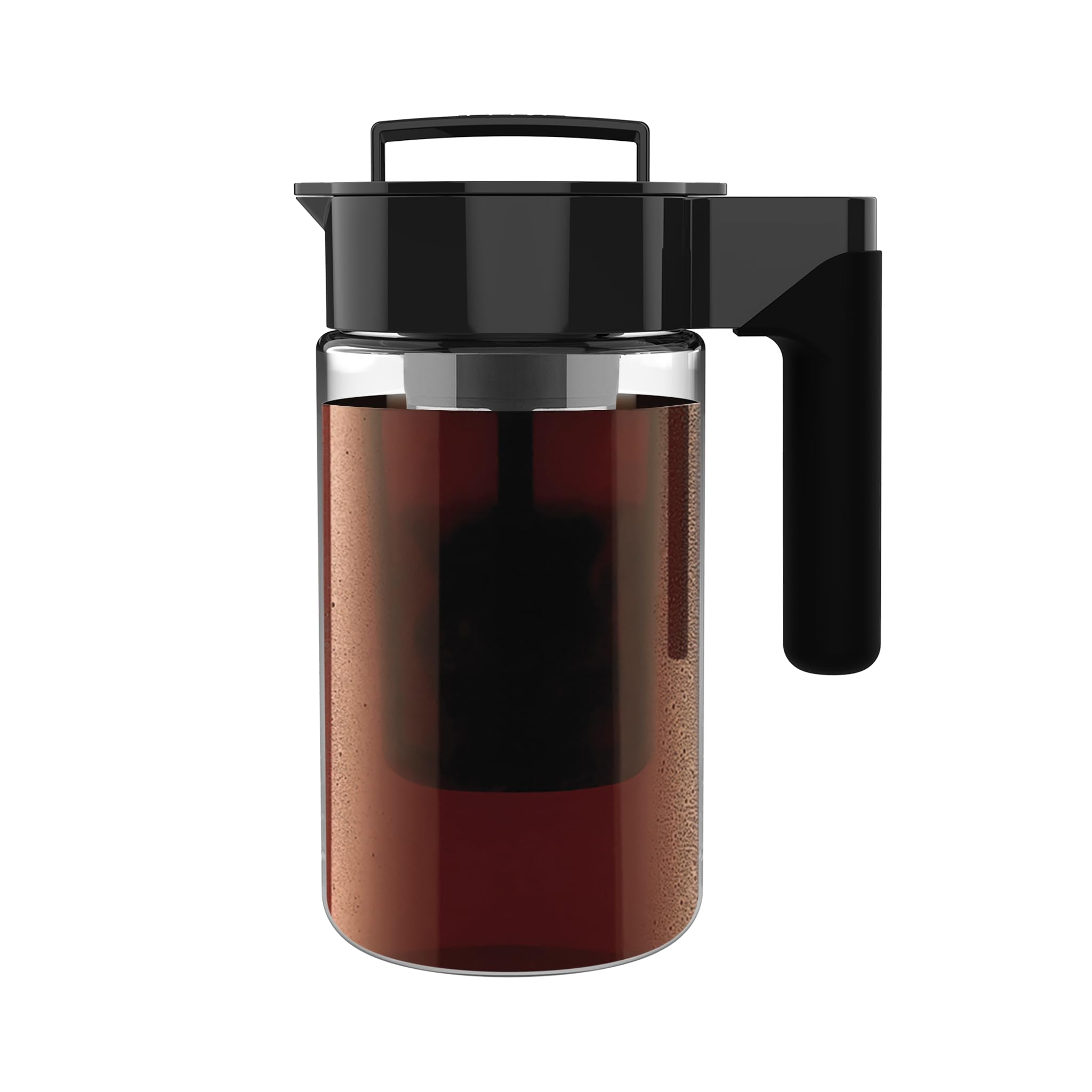 Foto 1 | Cafetera En Frío Takeya Glass, 1 Litro, Tapa Y Asa Negras - Venta Internacional.
