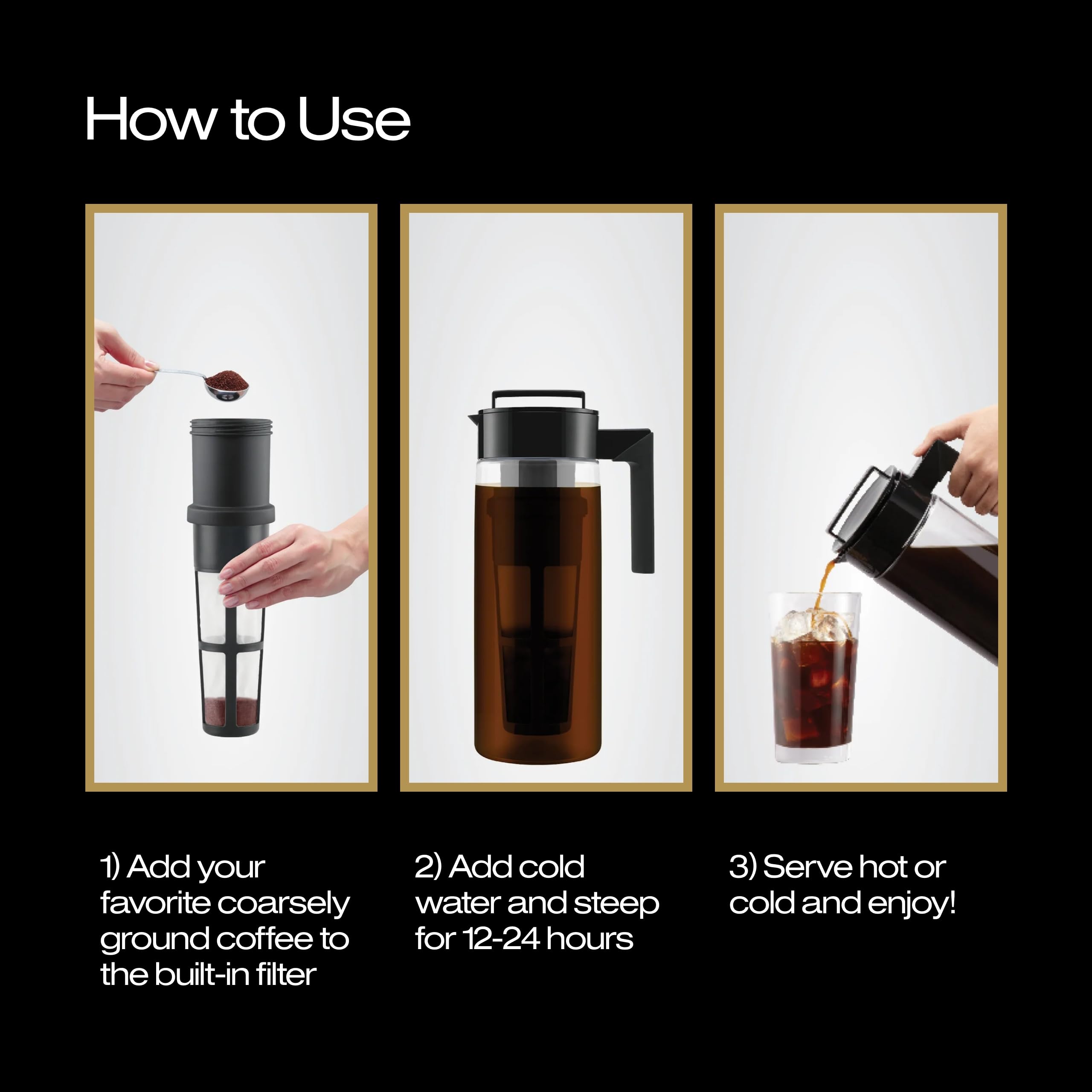 Foto 7 pulgar | Cafetera Fría Takeya Glass 2.0 L Para Café Helado - Venta Internacional.
