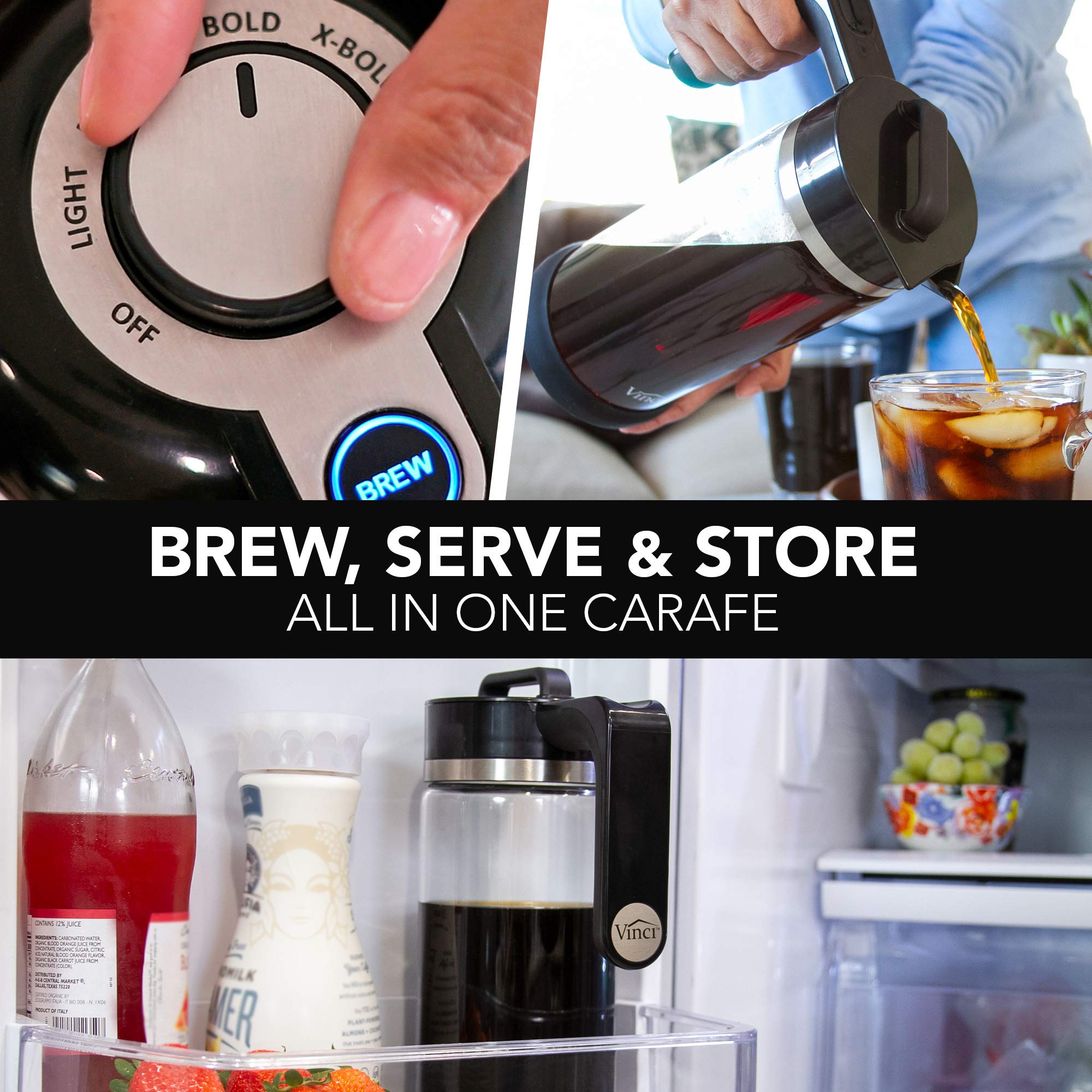 Foto 7 pulgar | Cafetera Fría Vinci Express 1.1 L 4 Brew Strength - Venta Internacional.