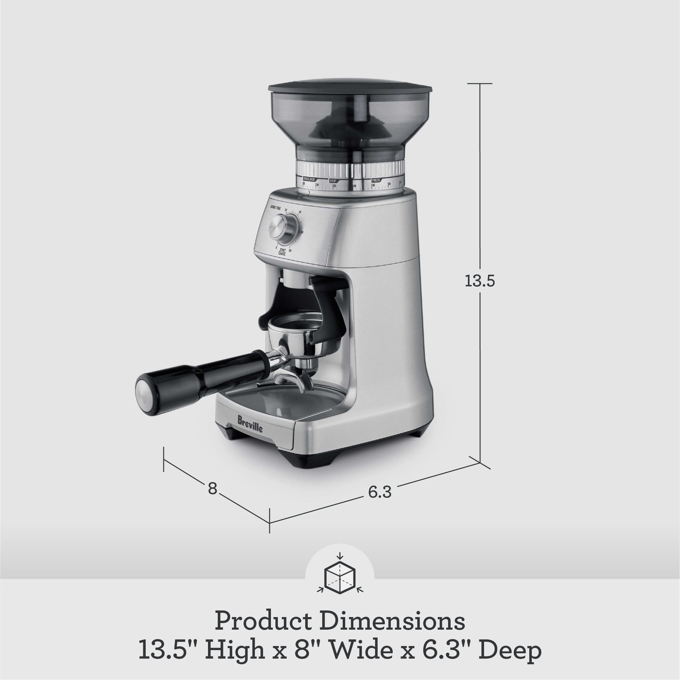 Foto 7 pulgar | Molinillo De Granos De Café Breville Bcg600sil Dose Control Pro - Venta Internacional.