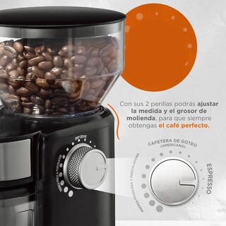 Foto 2 | Molinillo De Café Eléctrico Profesional 150w Eo Safe Imports Esi-20311 Negro