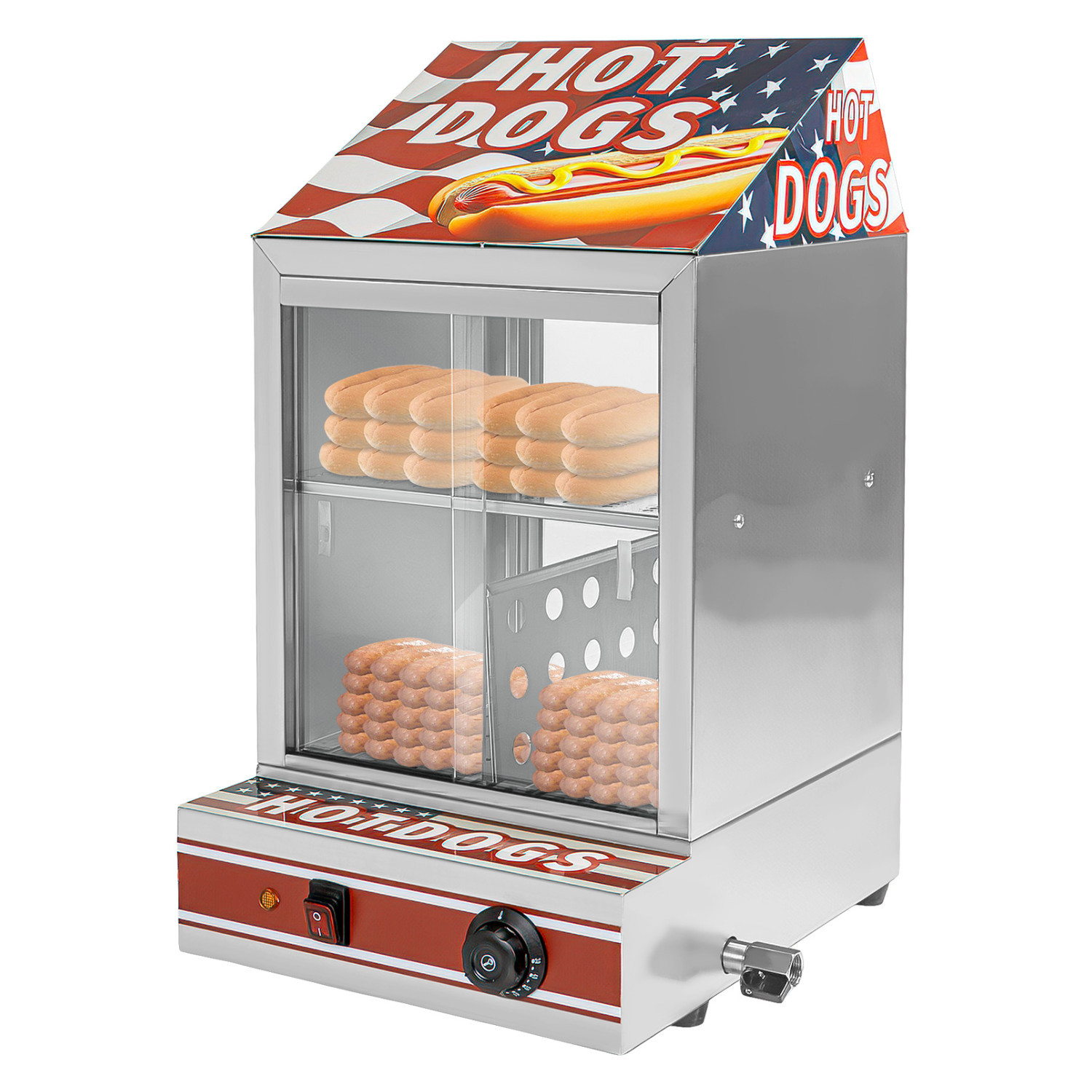 Foto 2 pulgar | Vitrina Calentadora Vaporizadora Hot Dogs Salchichas 850w Gutstark Home