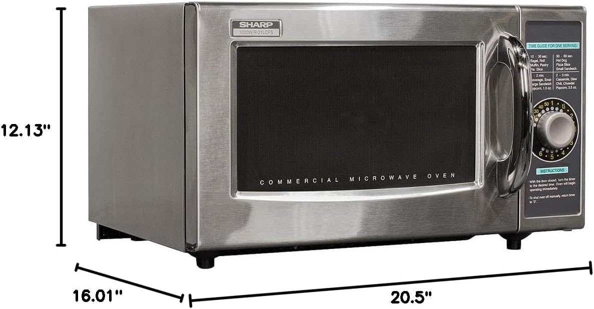 Foto 3 pulgar | Horno Microondas Sharp R-21lcfs Medium Duty 1000w 28l - Venta Internacional.