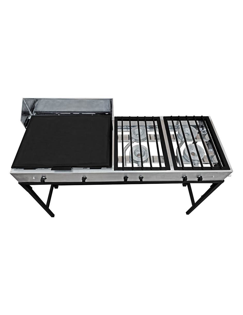 Foto 4 pulgar | Plancha con Parrilla de 4 Quemadores Mindejal 140 Acero