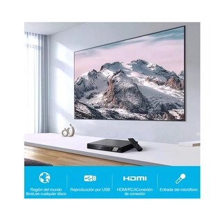 Foto 4 | Reproductor de DVD para Tv con HDMI HD 1080p