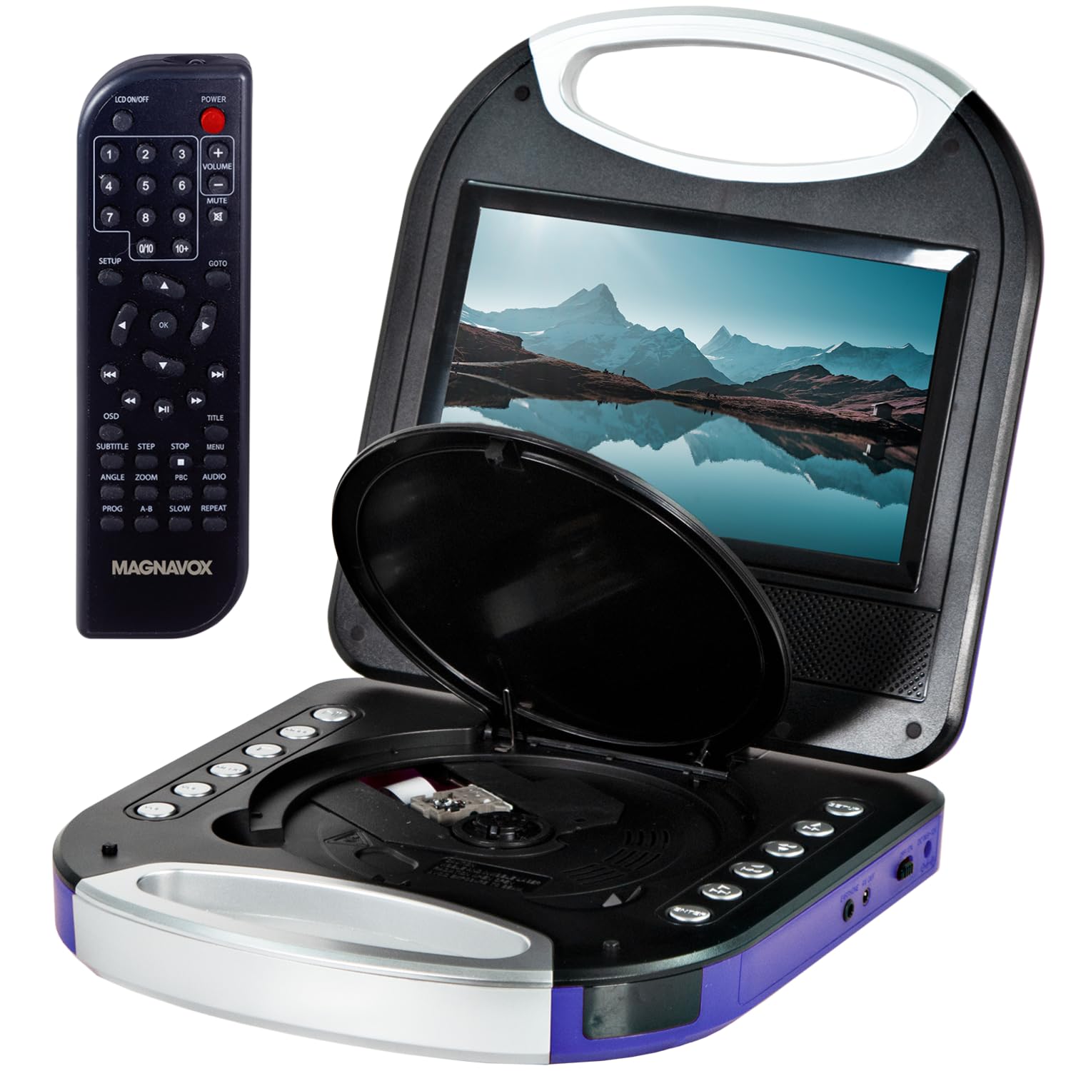 Reproductor Portátil De Dvd/cd Magnavox Mtft750-pl De 7 Pulgadas, Morado - Venta Internacional.