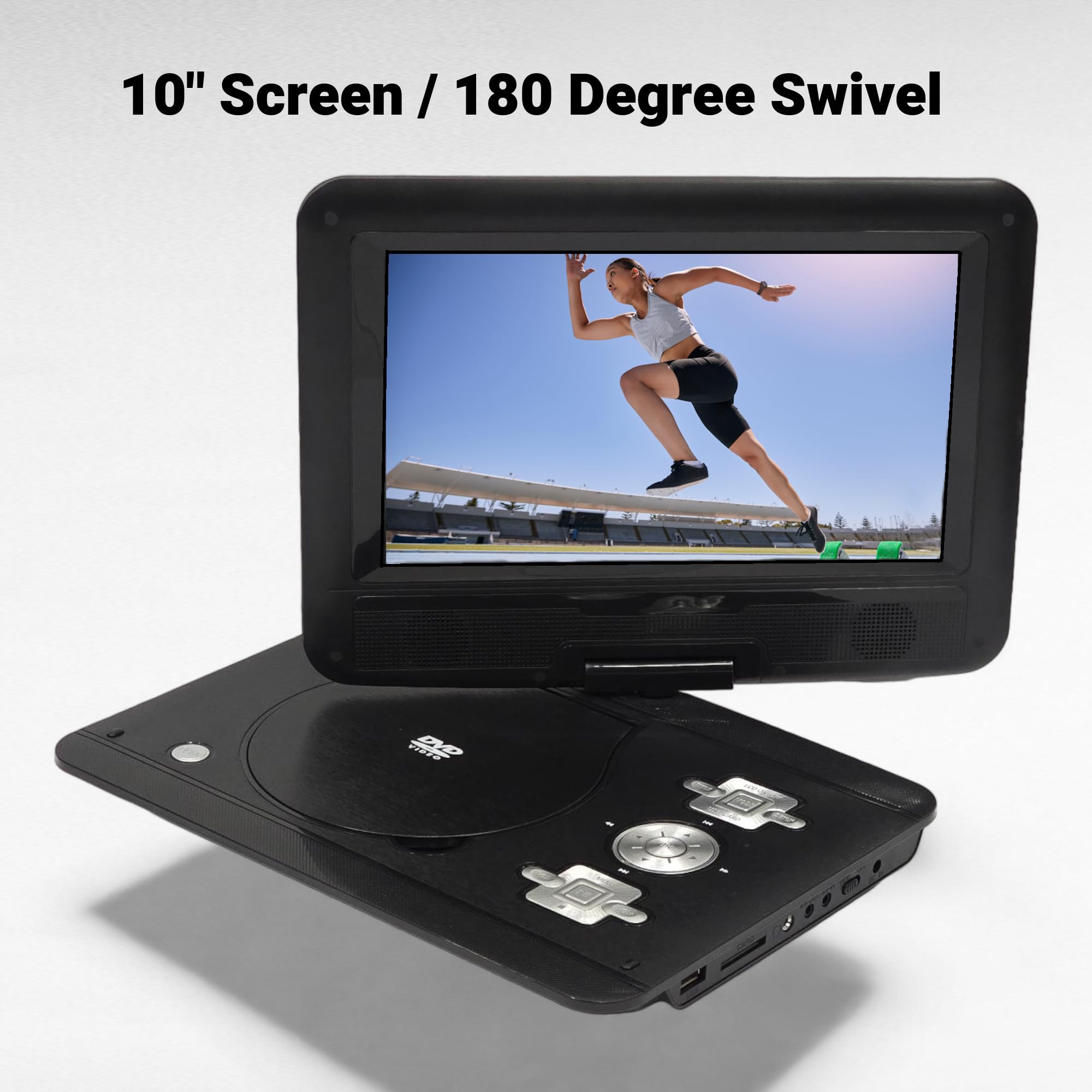 Foto 2 | Reproductor Portátil De Dvd/multimedia Onn 10 Con Batería De 5 Horas, Rojo - Venta Internacional.